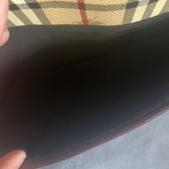 Burberry Beige and Brown Checkered Briefcase - Picture 10 of 16